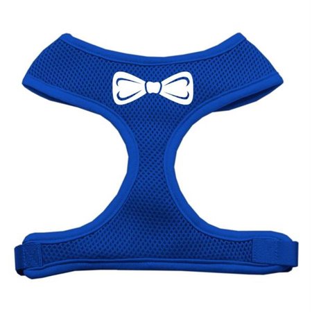 UNCONDITIONAL LOVE Bow Tie Screen Print Soft Mesh Harness Blue Small UN906253